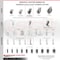 Service Caster 3 Inch Thermoplastic Rubber Wheel 5/16 Inch Threaded Stem Caster with Brake SCC SCC-TS05S310-TPRS-SLB-5161815 - alternate 2